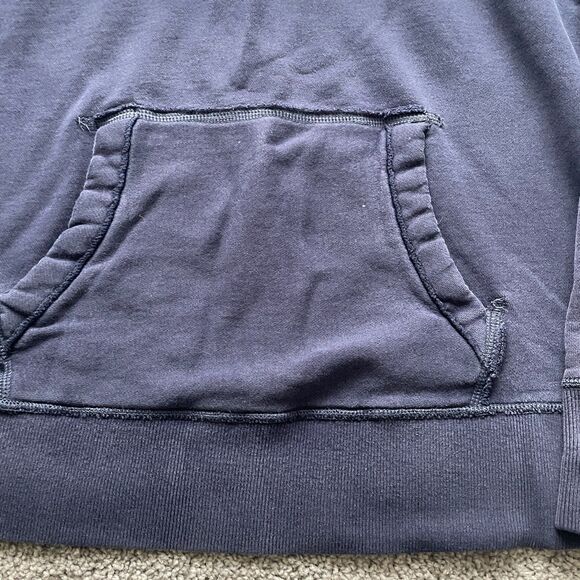 Vtg Hollister Mens Pullover Hoodie Y2k Spell Out Surfer Prep Distressed Sz L - Picture 4 of 9